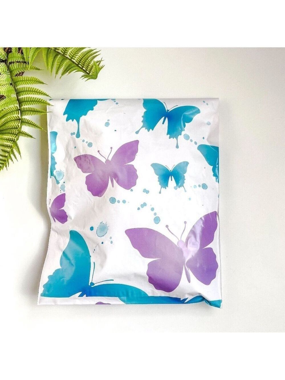 25 10X13 Poly Mailers Butterfly Flat Shipping Envelopes PRICE FIRM - Picture 2 of 10